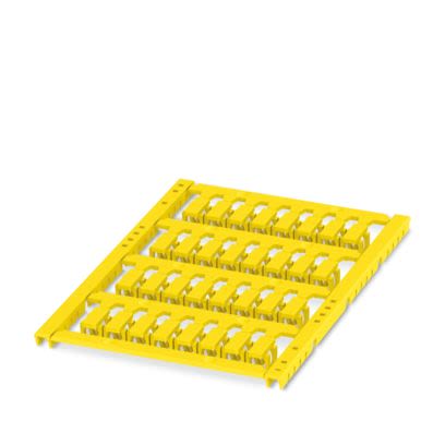 Phoenix Contact UCT Clip On Cable Markers, Yellow, Pre-printed "Unlabeled", 4.1 → 4.7mm Cable, for Conductor And [0831210]; 520-035