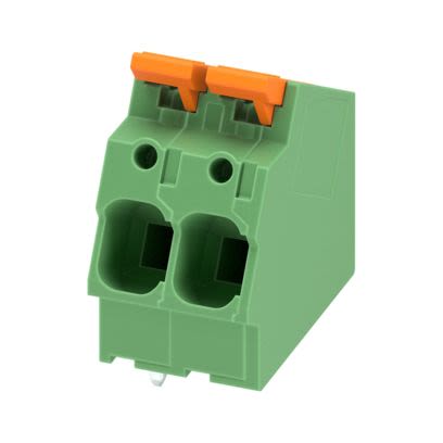Phoenix Contact LPTA Series PCB Terminal Block, 2-Contact, 7.5mm Pitch, Wave Soldering, 1-Row, Push In Termination [1461213]; 520-109