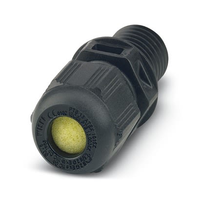 Phoenix Contact G-ESIS Series Black Polyamide Cable Gland, M12 Thread, 3mm min., 6mm max., IP66, IP68 [1415106]; 520-306