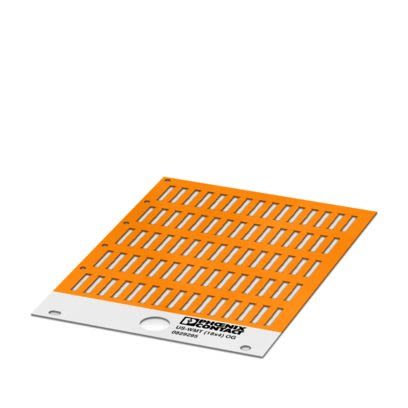 Phoenix Contact US-WMT Cable Binder Cable Marker, Orange, Pre-printed "Unlabeled", 0.6 → 22mm Cable, for [0829295]; 520-316
