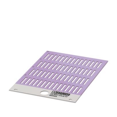 Phoenix Contact US-WMT Cable Binder Cable Marker, Violet, Pre-printed "Unlabeled", 1.5 → 35mm Cable, for [0829304]; 520-319