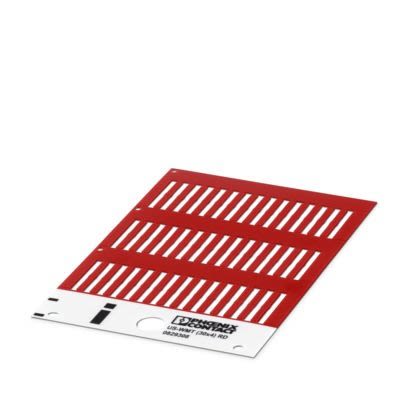 Phoenix Contact US-WMT Cable Binder Cable Marker, Red, Pre-printed "Unlabeled", 1.5 → 14mm Cable, for Conductor [0829308]; 520-320