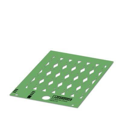 Phoenix Contact US-WMTB Cable Binder Cable Marker, Green, Pre-printed "Unlabeled", 13mm Cable, for Conductor And Cable, [0829332]; 520-325