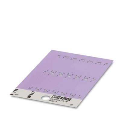 Phoenix Contact US-WMTB Cable Binder Cable Marker, Violet, Pre-printed "Unlabeled", 13mm Cable, for Conductor And [0829337]; 520-326