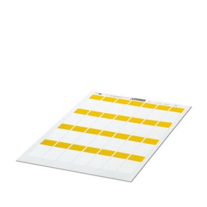 Phoenix Contact WML Adhesive Cable Label, Yellow, Pre-printed "Unlabeled", 6.1 → 14.2mm Cable, for Conductors [0830694]; 520-334