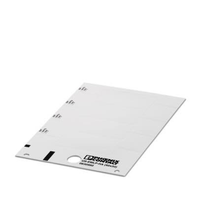 Phoenix Contact US-EML White on White Cable Labels, 30 mm Length, 60 mm Width, 30mm Label Length, 60mm Label Width [0830990]; 520-342