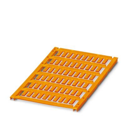Phoenix Contact UCT-WMT Insert Cable Marker, Orange, Pre-printed "Unlabeled", 0.6 → 7mm Cable, for Conductor And [0801434]; 520-410