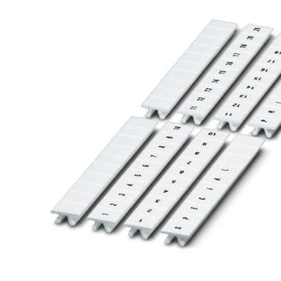 Phoenix Contact, ZB8 Marker Strip for use with Terminal Blocks [1052099:+]; 520-427