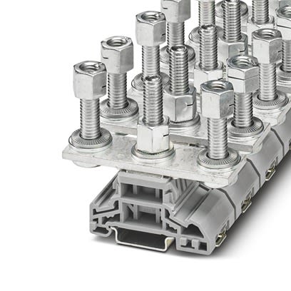 Phoenix Contact 1055646 HV M10/2 Series Grey, 16 → 95mm², 2-Level, Push In Termination, Fused [1055646]; 520-452
