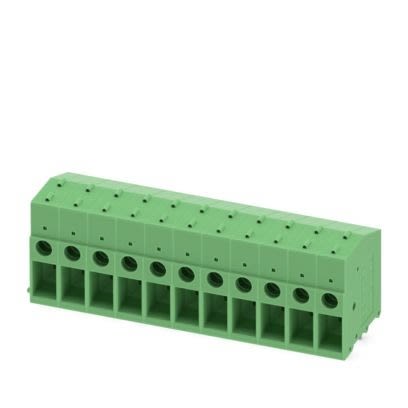 Phoenix Contact FRONT Series PCB Terminal Block, 11-Contact, 7.62mm Pitch, Wave Soldering, 1-Row, Screw-In Termination [1828374]; 520-455