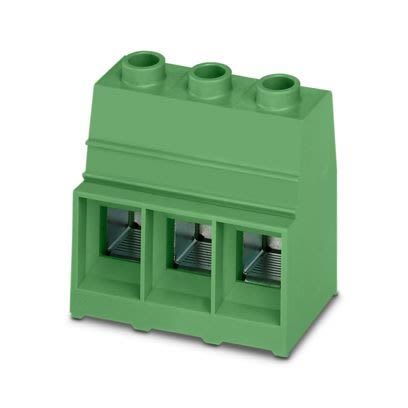 Phoenix Contact MKDSP Series PCB Terminal Block, 4-Contact, 17.5mm Pitch, Wave Soldering, 1-Row, Screw-In Termination [1856142]; 520-461