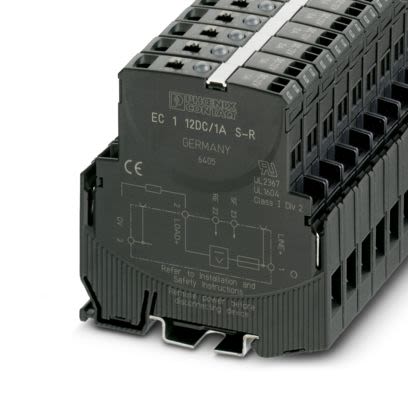 Phoenix Contact Electronic Circuit Breaker 3A 12V EC-E, 1 channels , DIN Rail [3000762]; 520-837