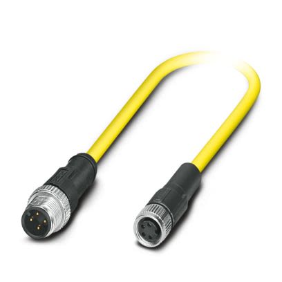 Phoenix Contact Straight Male 4 way M12 to Straight Female 4 way M8 Actuator/Sensor Cable, 1.5m [1406215]; 521-089
