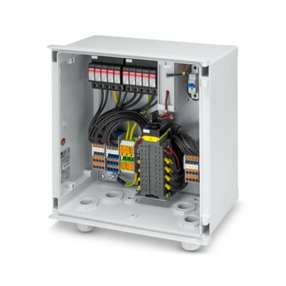 Phoenix Contact SOL Series White Polyester Reinforced with Fibreglass Junction Box, IP65, 400 x 400 x 200mm [1639245]; 521-648