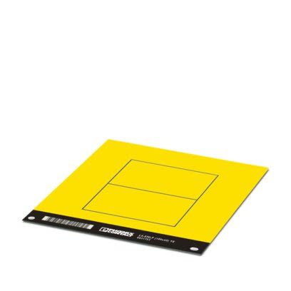Phoenix Contact LS-EMLP Adhesive Marking Foil, Yellow, Pre-printed "Unlabeled", for Devices In The Control Cabinet, [0831753]; 521-849