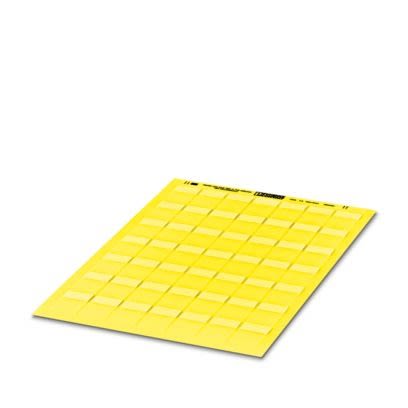 Phoenix Contact WML Cable Binder Cable Marker, Yellow, Pre-printed "Unlabeled", 4 → 7.6mm Cable, for Conductor [0830692]; 521-877