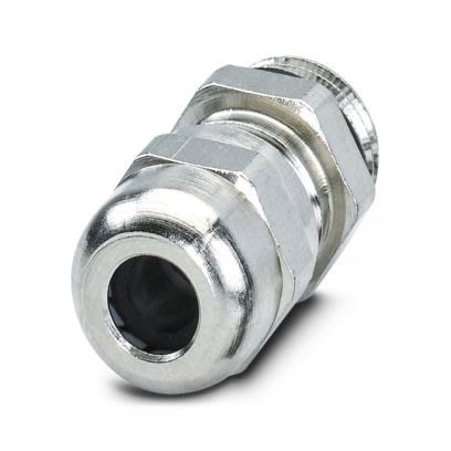 Phoenix Contact 1411 Series Brass Nickel Plated Brass Cable Gland, PG7 Thread, 6.5mm min., 3mm max., IP68 [1411195]; 521-933