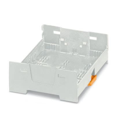 Phoenix Contact DIN Rail Housing Enclosure Type EH Series , 75 x 90.1 x 87.3mm, ABS, Polycarbonate DIN Rail Enclosure [1074941]; 522-158