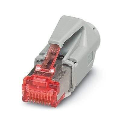 Phoenix Contact CUC-V06 Series RJ45 Connector, Plug-In, Cat6 Straight 1 Port 8 -Way [1414394]; 522-229