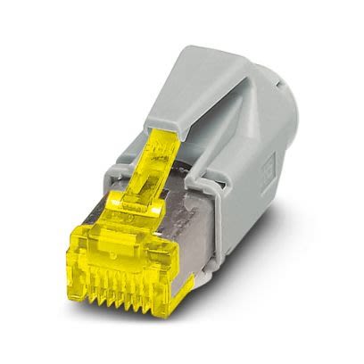 Phoenix Contact CUC-V06 Series RJ45 Connector, Plug-In, Cat6a Straight 1 Port 8 -Way [1414399]; 522-230
