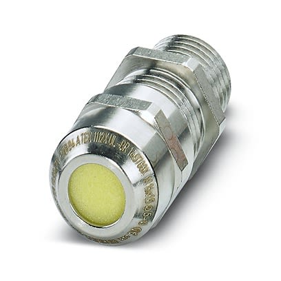 Phoenix Contact G-ESIS Series Silver Nickel Plated Brass Cable Gland, M16 Thread, 5mm min., 10mm max., IP66, IP68 [1415124]; 522-235