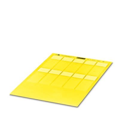 Phoenix Contact WML Adhesive Cable Label, Yellow, Pre-printed "Unlabeled", 8 → 21.3mm Cable, for Conductors And [0830696]; 522-279