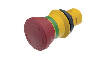 RAFI RAFIX 16 Series Latching Emergency Stop Push Button, PCB, 16.2mm Cutout, IP65 [1.30.074.281/0300]; 523-388