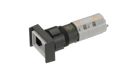 RAFI LUMOTAST 75 Series Illuminated Illuminated Push Button Switch, Latching, Through Hole, 16.2mm Cutout, 1 NC + 1 NO, [1.15.108.151/0000]; 523-563