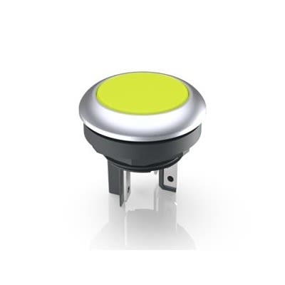 RAFI LUMOTAST 16 Series Illuminated Illuminated Push Button Switch, Momentary, Through Hole, 16.2mm Cutout, 1 NO, White [1.15.210.121/2400]; 523-690