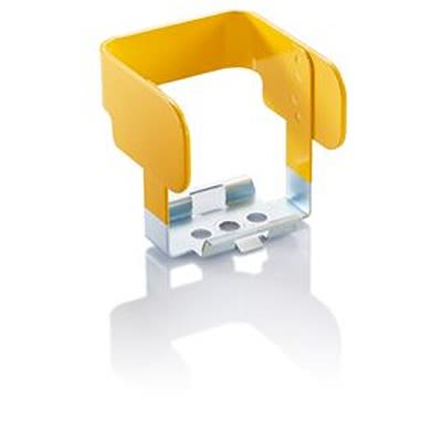 RAFI Yellow Push Button Flip Guard for Use with E Box Protective Collar, 60.5 x 57 x 57.5mm [5.00.456.003/0000]; 523-779