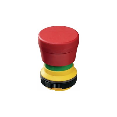 RAFI RAFIX 22 FS Series Latching Emergency Stop Push Button, PCB, 22.3mm Cutout, DPST, IP65 [1.30.273.602/0300]; 523-787