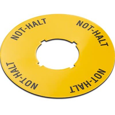 RAFI Labels for Use with Construction Machinery, Handheld Terminals, Industrial Robots, Not Halt, Emergency Stop [5.76.204.120/0400]; 523-795