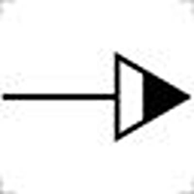 RAFI Labels for Use with Pushbutton And Lighting Indicator, Right/Slow [5.70.090.009/1001]; 523-818