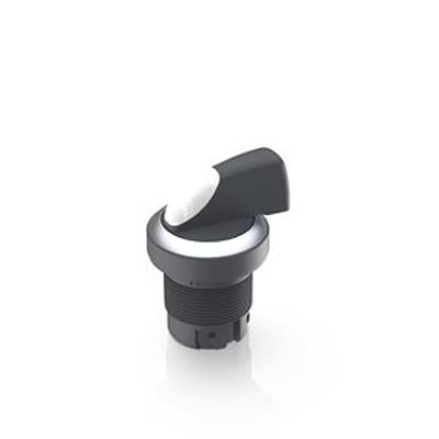 RAFI Selector Switch - 22.3mm Cutout Diameter, Illuminated 2 Positions [1.30.242.537/0200]; 523-872