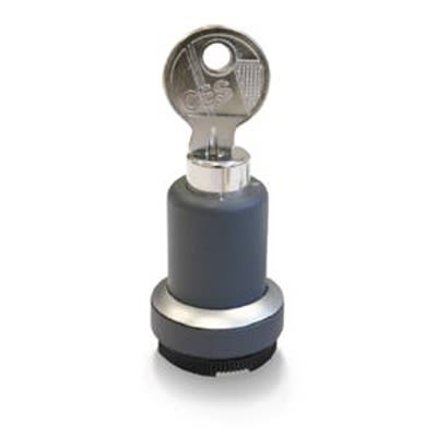 RAFI IP65 Key Switch 1-Way Straight-Key [1.30.275.801/0000]; 524-232