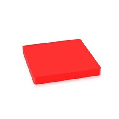 RAFI Red Square Push Button Switch for Use with Dome [5.49.077.014/1306]; 524-383