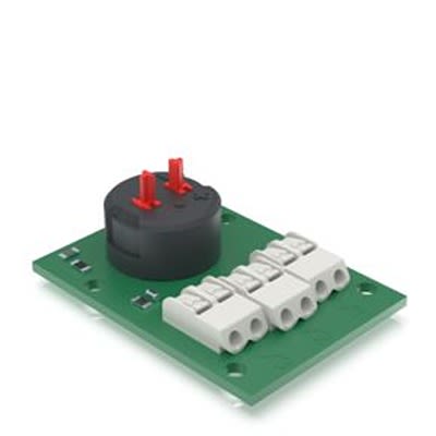 RAFI E-BOX MODULAR Series Latching Emergency Stop Push Button, PCB, 32mm Cutout, DPST [5.00.100.222/0100]; 524-532