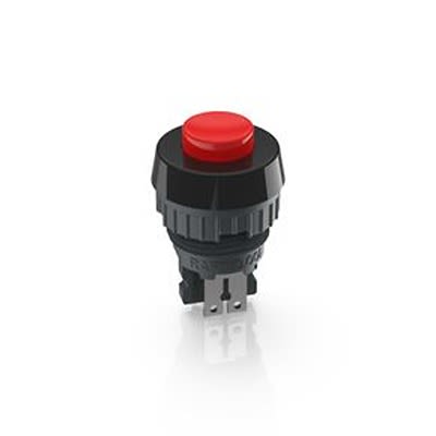 RAFI 1.10 Series Illuminated Push Button Switch, Momentary, Through Hole, 15.2mm Cutout, 1 NC, 250V, IP40, IP65 [1.10.001.161/0301]; 524-617