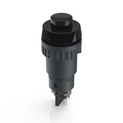 RAFI 1.10 Series Illuminated Push Button Switch, Momentary, Through Hole, 16.2mm Cutout, 1 NO, 250V, IP40, IP65 [1.10.102.001/0104]; 524-618