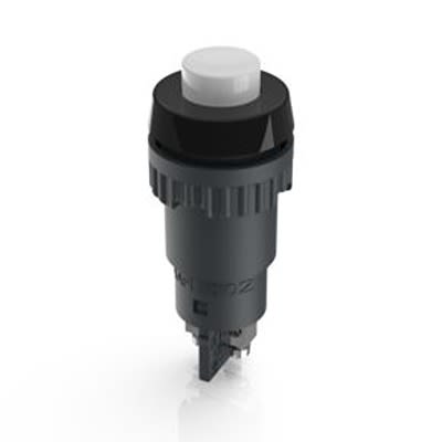 RAFI 1.10 Series Illuminated Push Button Switch, Momentary, Through Hole, 16.2mm Cutout, 1 NO, 250V, IP40, IP65 [1.10.102.001/0205]; 524-620