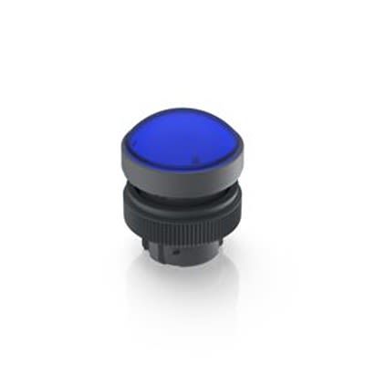 RAFI RAFIX 22 QR Series Blue Indicator, 22.3mm Mounting Hole Size, Threaded Ring Termination, IP65 [1.74.505.511/1600]; 524-686