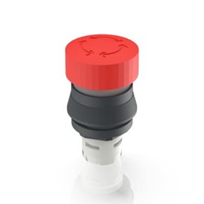 RAFI RAFIX 16 Series Latching Emergency Stop Push Button, PCB, 16.2mm Cutout, IP65 [1.30.074.121/0301]; 524-787