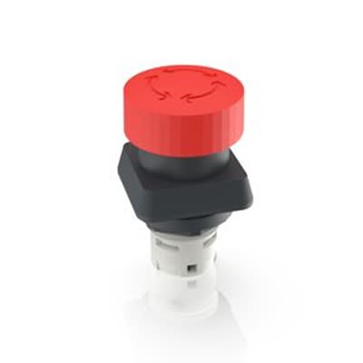 RAFI RAFIX 16 Series Latching Emergency Stop Push Button, PCB, 16.2mm Cutout, IP65 [1.30.074.101/0301]; 524-790