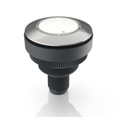 RAFI RAMO 30 I Series White Indicator, 20 → 28V dc, 30.3mm Mounting Hole Size, Threaded Ring Termination, IP66, [1.11.071.201/0220]; 524-875