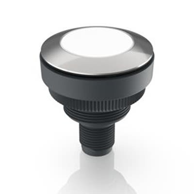 RAFI RAMO 30 I Series White Indicator, 20 → 28V dc, 30.3mm Mounting Hole Size, Threaded Ring Termination, IP66, [1.11.071.001/0220]; 524-881