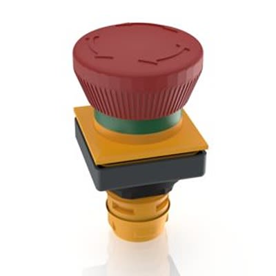 RAFI RAFIX 16 F Series Latching Emergency Stop Push Button, PCB, 23.1mm Cutout, IP65 [1.30.094.001/0300]; 525-061