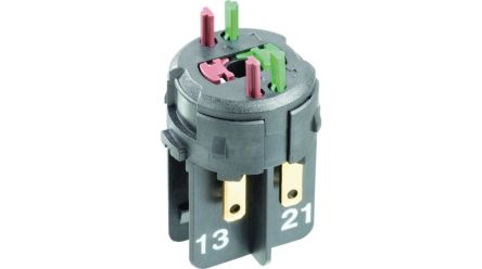 RAFI RAFIX 16 Series Contact Block for Use with Plug In Distributor, 250V ac, 1NO, SPST [1.20.126.103/0000]; 525-303