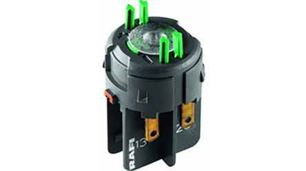 RAFI RAFIX 16 Series Contact Block for Use with Plug In Distributor, 250V ac, DPST [1.20.126.105/9000]; 525-312