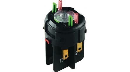 RAFI RAFIX 16 Series Contact Block for Use with Plug In Distributor, 250V ac, 1NO, SPST [1.20.126.303/9000]; 525-315