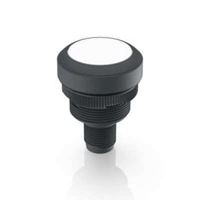 RAFI RAMO 22 T Series Illuminated Illuminated Push Button Switch, Momentary, Through Hole, 22.3mm Cutout, 1 NO, White [1.10.011.201/0201]; 525-551